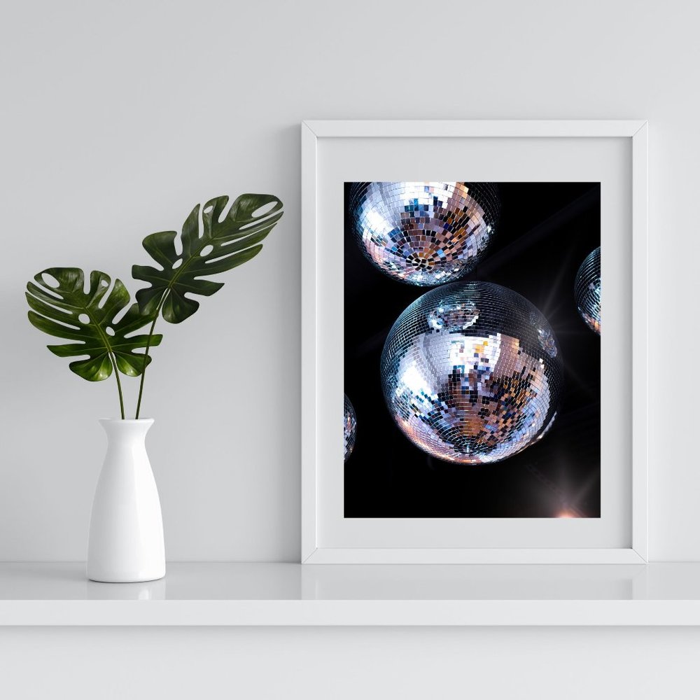 Modern 'Disco Ball' Color Photo Art Print